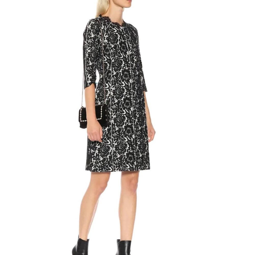 Dorothee Schumacher Embrace Black Nude Overlay monochromatic color scalloped